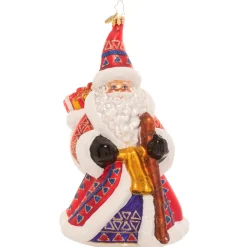 Blown Glass^Christopher Radko Cr, Christmas Tradition Santa, 1021125, Radko