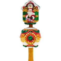 Glass^Christopher Radko Cr, Claus On The Clock, 1020111,