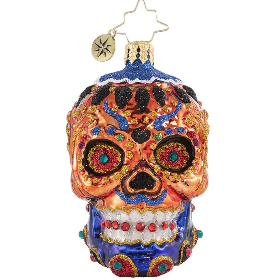 Stocking / Skirt^Christopher Radko Cr, Colorful Calavera Gem, 1020664,