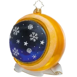 Christopher Radko Cr, Crescent Moon Christmas, 1021112, Hot