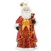 Santas^Christopher Radko Cr, Crimson-Clad Santa, 1020302,