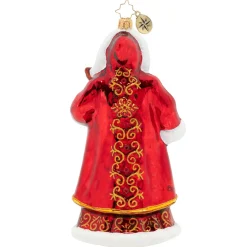 Santas^Christopher Radko Cr, Crimson-Clad Santa, 1020302,