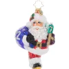 Blown Glass^Christopher Radko Cr, Dated Cheery Santa, 1021148, Radko