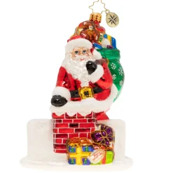 Santas^Christopher Radko Cr, Down The Hatch Santa, 1020505,