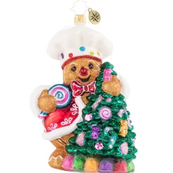 Blown Glass^Christopher Radko Cr, Edible Evergreen Dream, 1020799,