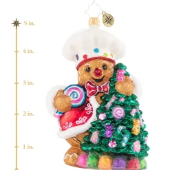 Blown Glass^Christopher Radko Cr, Edible Evergreen Dream, 1020799,