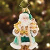 Santas^Christopher Radko Cr, Emerald City Santa Gem, 1021422, Radko, Gem