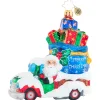 Santas^Christopher Radko Cr, Fantastically Freezing Gift Delivery, 1020822,