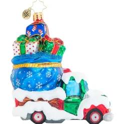 Santas^Christopher Radko Cr, Fantastically Freezing Gift Delivery, 1020822,