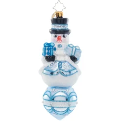 Blown Glass^Christopher Radko Cr, Frosty Snow Fellow, 1021440, Radko