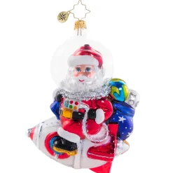 Glass^Christopher Radko Cr, Galactic Christmas Delivery, 1020705,