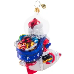 Glass^Christopher Radko Cr, Galactic Christmas Delivery, 1020705,