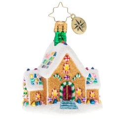 Blown Glass^Christopher Radko Cr, Gingerbread Dream Home, Gem, 1020136,