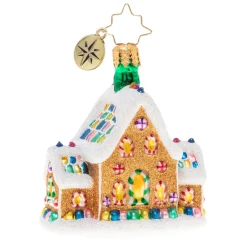 Blown Glass^Christopher Radko Cr, Gingerbread Dream Home, Gem, 1020136,