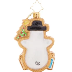 Glass^Christopher Radko Cr, Gingerbread Snowman Gem, 1021413, Radko. Gem