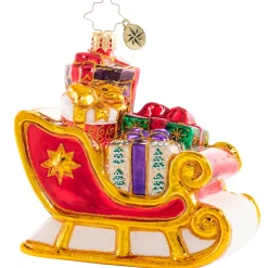 Glass^Christopher Radko Cr, Glorious & Gilded Sleigh, 1020737,