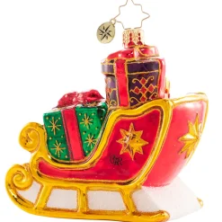 Glass^Christopher Radko Cr, Glorious & Gilded Sleigh, 1020737,