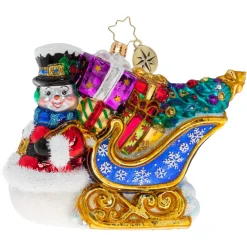 Stocking / Skirt^Christopher Radko Cr, He Knows The Way By Sleigh, 1020513,