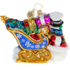 Stocking / Skirt^Christopher Radko Cr, He Knows The Way By Sleigh, 1020513,