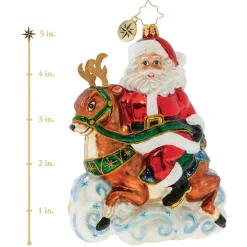 Glass^Christopher Radko Cr, Hi-Ho, Prancer! Away!, 1020541,