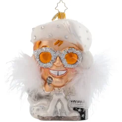 Blown Glass^Christopher Radko Cr, Holiday " Star" , 1021645, Radko, Elton John