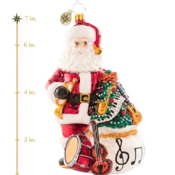 Blown Glass^Christopher Radko Cr, Holiday Serenade, 1020837,