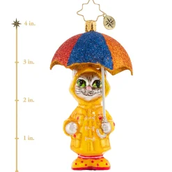 Blown Glass^Christopher Radko Cr, It's Raining Cats!, Gem, 1020646,