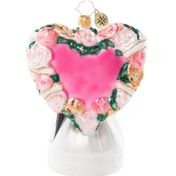 Blown Glass^Christopher Radko Cr, Love Is In The Air, 1021105,