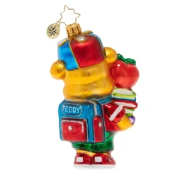 Blown Glass^Christopher Radko Cr, Love To Learn Teddy, 1020346,