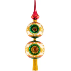 Blown Glass^Christopher Radko Cr, Luxury Abounds Finial, 1020867,