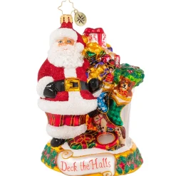 Santas^Christopher Radko Cr, Masterpiece By The Mantle, 1020902,