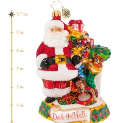 Santas^Christopher Radko Cr, Masterpiece By The Mantle, 1020902,