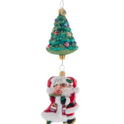 Blown Glass^Christopher Radko Cr, Meet Me Under The Tree, 1021567, Radko