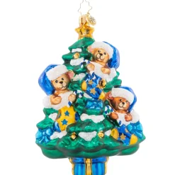 Christopher Radko^Christopher Radko Cr, Merry Christmas Baby! Blue, 1021589, Radko