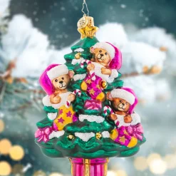 Blown Glass^Christopher Radko Cr, Merry Christmas Baby! Pink, 1021590, Radko