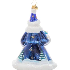 Glass^Christopher Radko Cr, Midnight Elegance 2022 Santa, 1021157, Radko