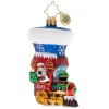 Santas^Christopher Radko Cr, Noel Express Stocking Gem, 1020262,