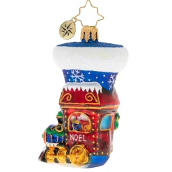 Santas^Christopher Radko Cr, Noel Express Stocking Gem, 1020262,