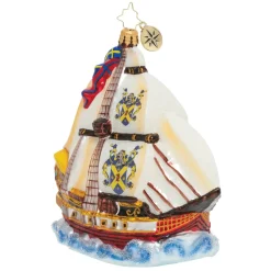 Glass^Christopher Radko Cr, On The High Seas, 1020113,