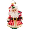 Santas^Christopher Radko Cr, Partial To Peppermint, 1020723,
