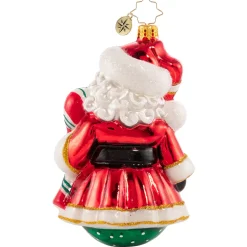 Santas^Christopher Radko Cr, Partial To Peppermint, 1020723,