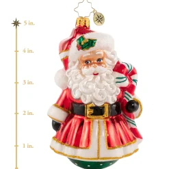Santas^Christopher Radko Cr, Partial To Peppermint, 1020723,