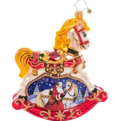 Christopher Radko^Christopher Radko Cr, Resplendent Rocking Horse, 1021139,