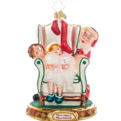 Santas^Christopher Radko Cr, Rockwell's Two Sleeping Children, 1021214, Radko