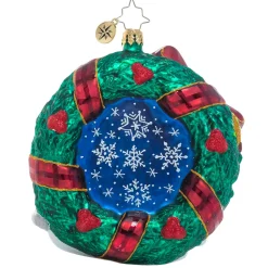 Christopher Radko^Christopher Radko Cr, Rustic Christmas Wreath, 1021016, Radko