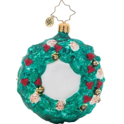 Christopher Radko^Christopher Radko Cr, Rustic Reindeer Wreath, Gem, 1021408, Radko