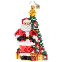 Santas^Christopher Radko Cr, Santa's Favorite Tree, 1020100,