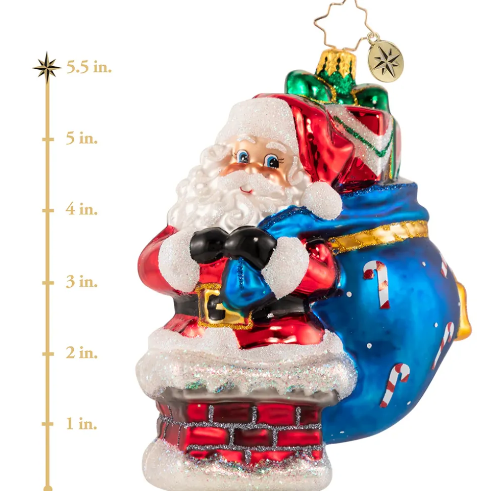 Glass^Christopher Radko Cr, Shimmy Down The Chimney, 1020855,