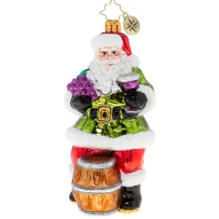 Santas^Christopher Radko Cr, Sommelier Santa, 1020528,