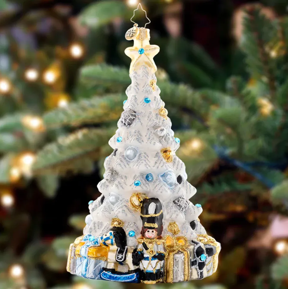 Glass^Christopher Radko Cr, Sparkling Winter Spruce, 1021645, Radko